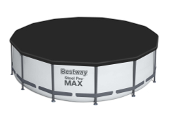 Каркасный бассейн Bestway 427х122 см + фильтр-насос 3028 л/ч, тент, лестница (5612X)