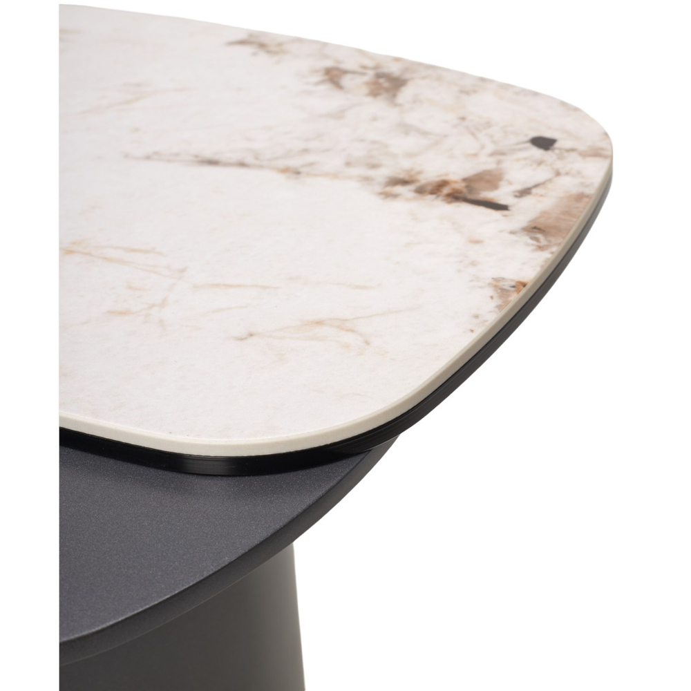 Стол М-City DISAUR Кофейный Арвид (Arvid) Pandora керамика на стекле, МДФ, темно-серый МДФ каркас