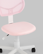 Кресло компьютерное детское ЛОЛО розовый пластик белый