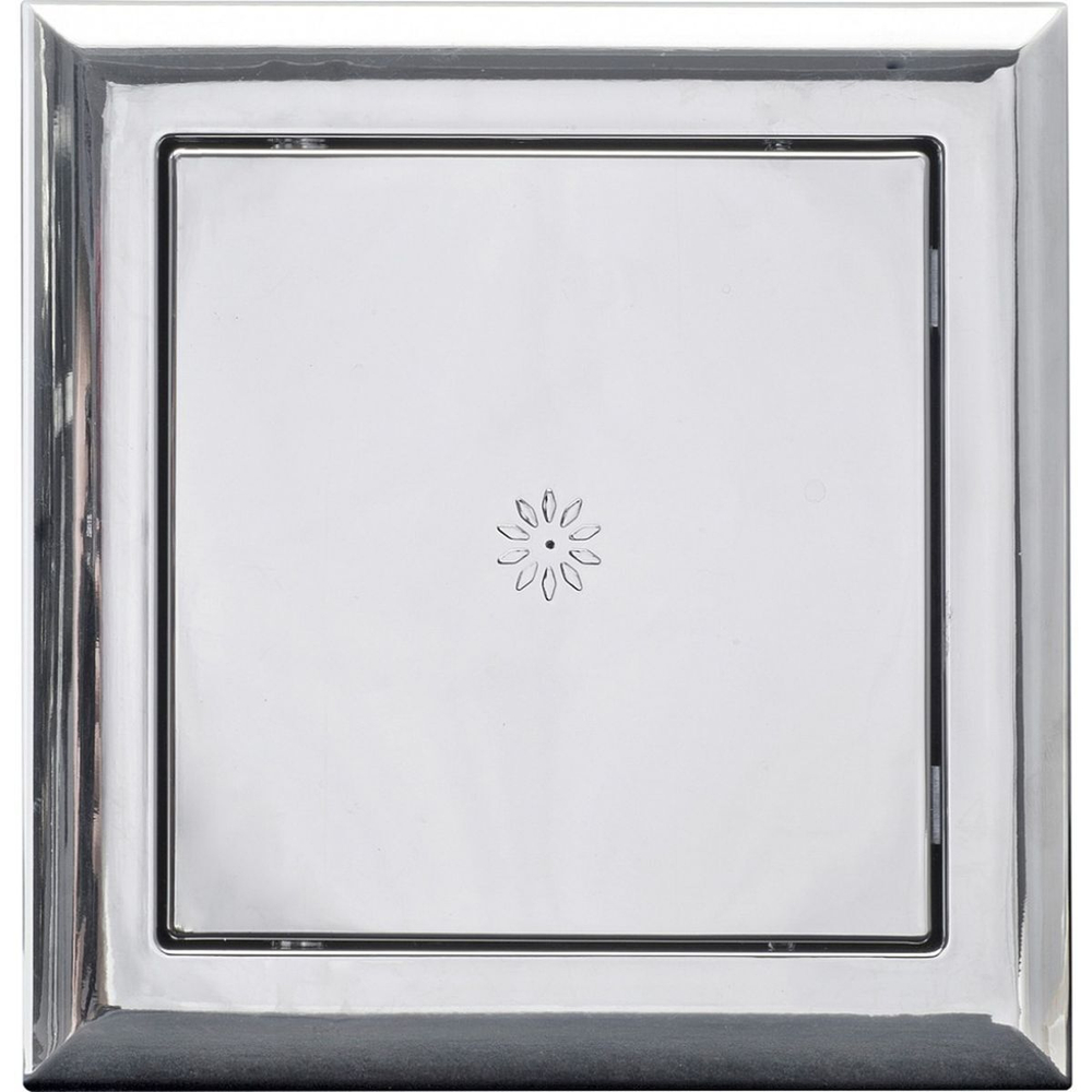 Лючок вентиляционный пластик, 200х200 мм, хром, Event, AD2020