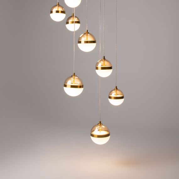 Подвесная светодиодная люстра Maytoni Area MOD295PL-L120BBS3K