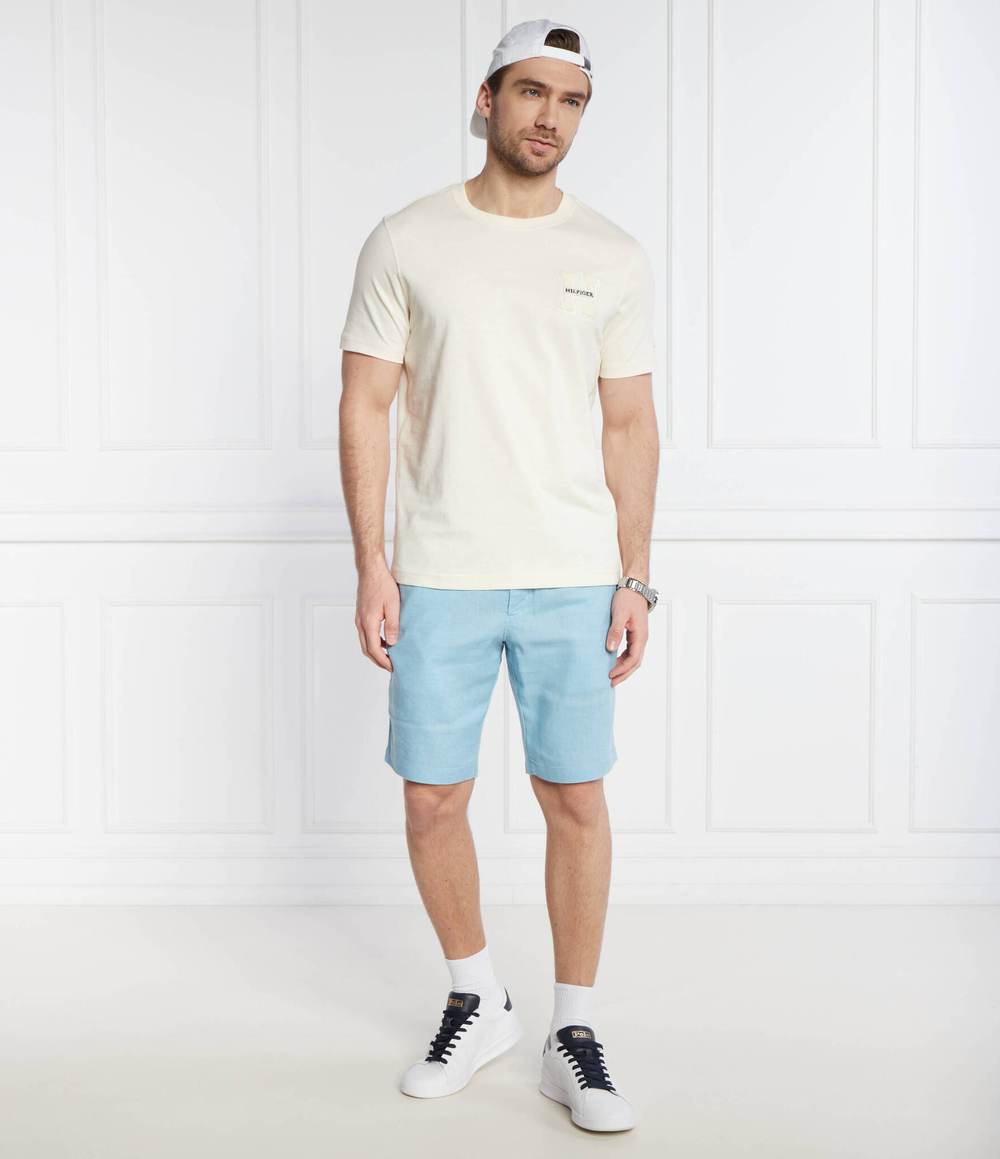 Футболка BOUCLE H EMBRO Tommy Hilfiger - экрю(MW0MW34436)