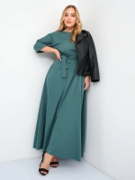 Платье на резинке с поясом