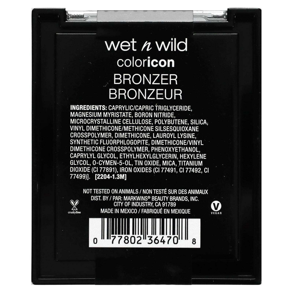wet n wild, Color Icon, бронзер, оттенок Sunset Striptease 742B, 11 г (0,38 унции)