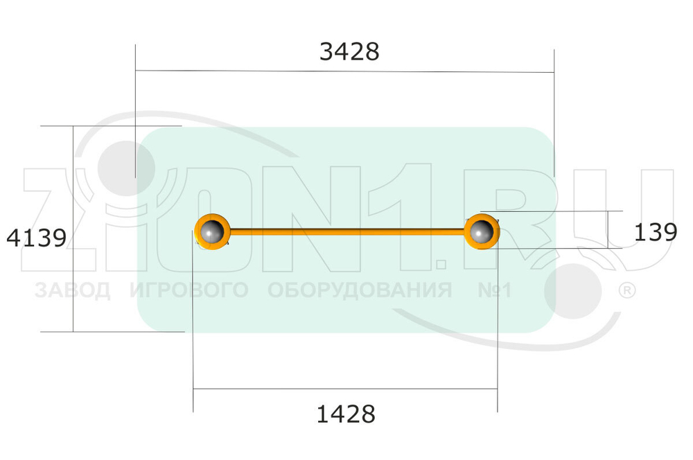 Турник классический ВА-2400