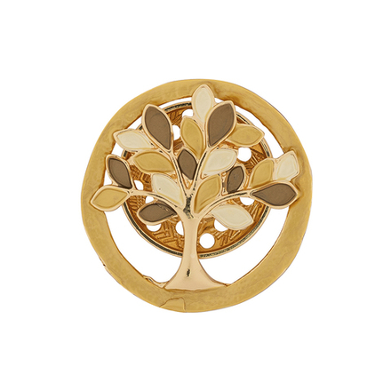 Брошь Shadore Дерево в круге XZ1160.13 BR/G