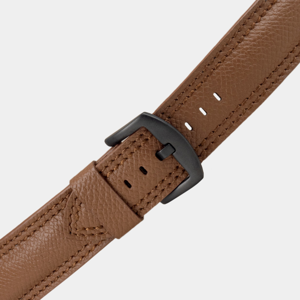 Ремешок для Apple Watch Ultra 49mm из кожи сафьяно, цвета карамель