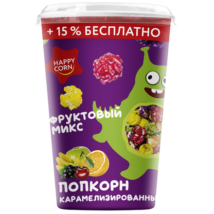 Попкорн Happy Corn со вкусом Фруктовый Микс 100 гр
