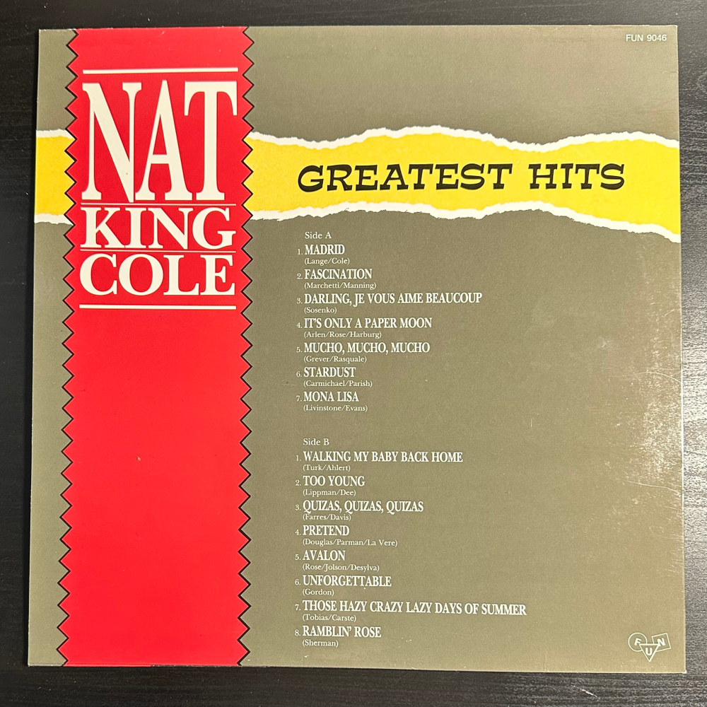 Nat King Cole - Greatest Hits (Бельгия)