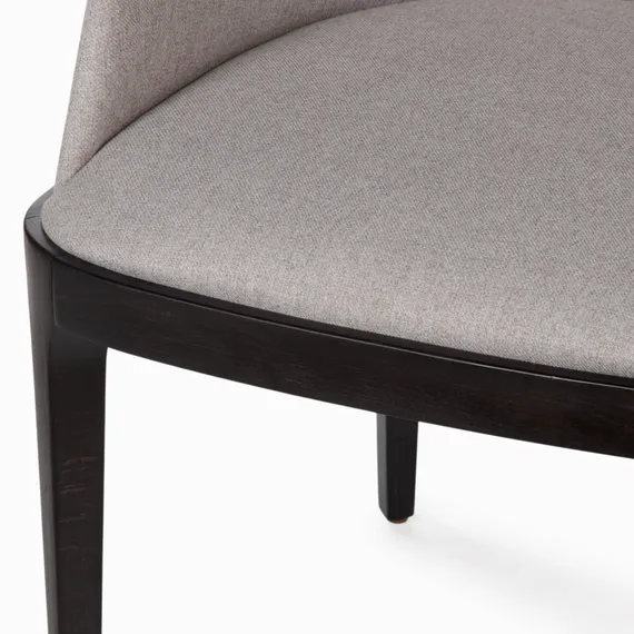 Стул Driade с подлокотниками, светло-серый, черные ножки