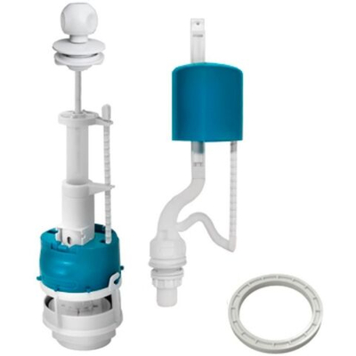 Арматура для бачка унитаза нижняя, 1/2", вытяжная, белая, Инкоэр, СБа-НпрНРФ-Б-В Р