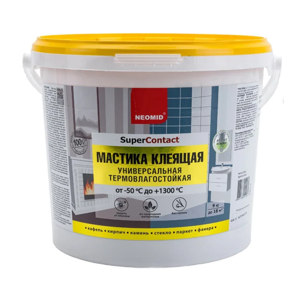 Неомид Мастика клеящая термостойкая универсальная   (9 кг.)