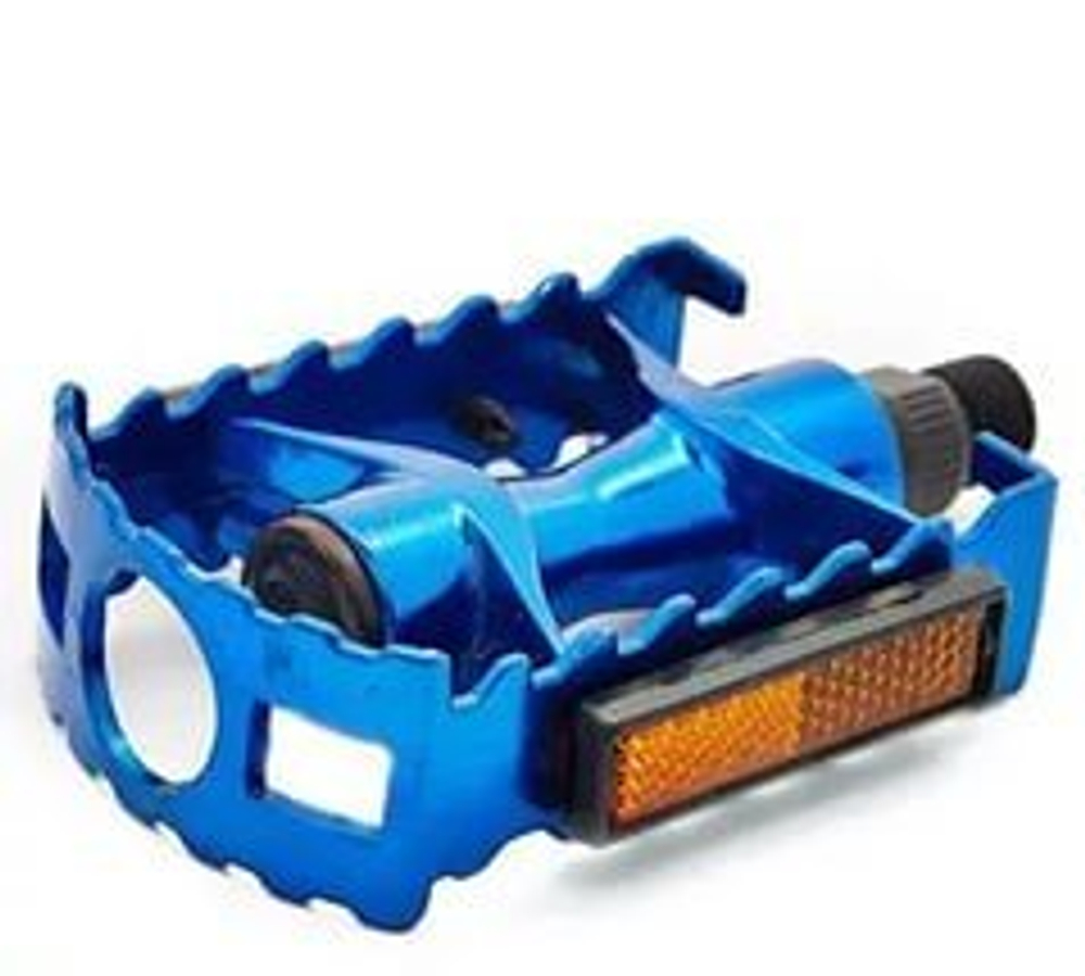 Педали алюминиевые синие, платформа 95*65мм - 9/16'' инд. уп. Vinca Sport VP 04А blue