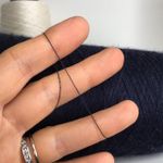 LOUVRE - CARIAGGI for Brunello Cucinelli; 90% меринос, 10% кашемир; 3000м/100гр; part.68767, col.2391, цвет: тёмно-синий джинсовый;