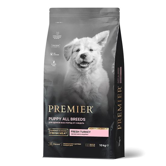 Premier Dog Turkey PUPPY Сухой корм для щенков всех пород свежее мясо индейки