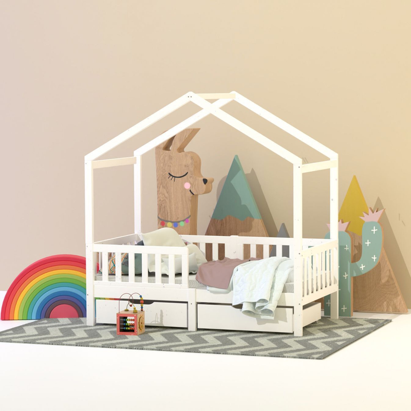 Надстройка к кровати Фиона массив сосны цвет белый