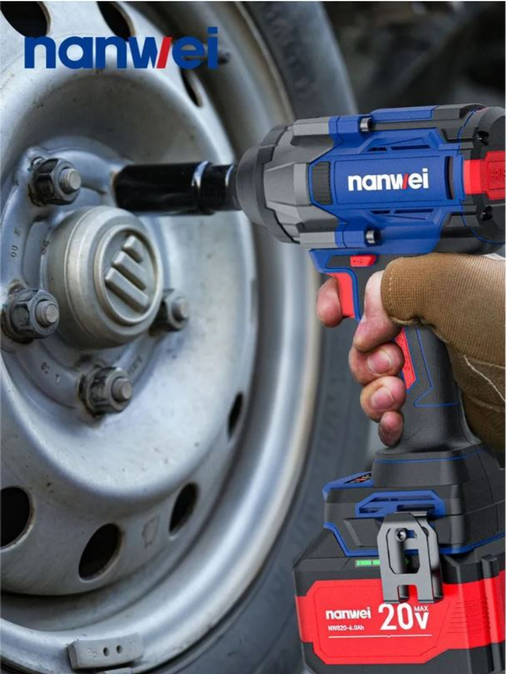 Гайковерт Nanwei NW-W8100-6, 1000 Нм