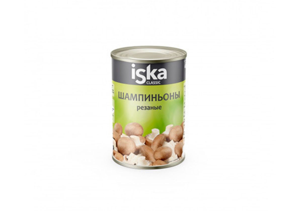 Грибы шампиньоны Iska резаные, 425мл