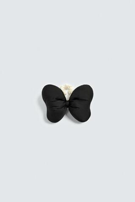 ZARA Х DISNEY РЕЗИНКА ДЛЯ ВОЛОС С МЯГКИМ БАНТОМ, ЧЕРНЫЙ