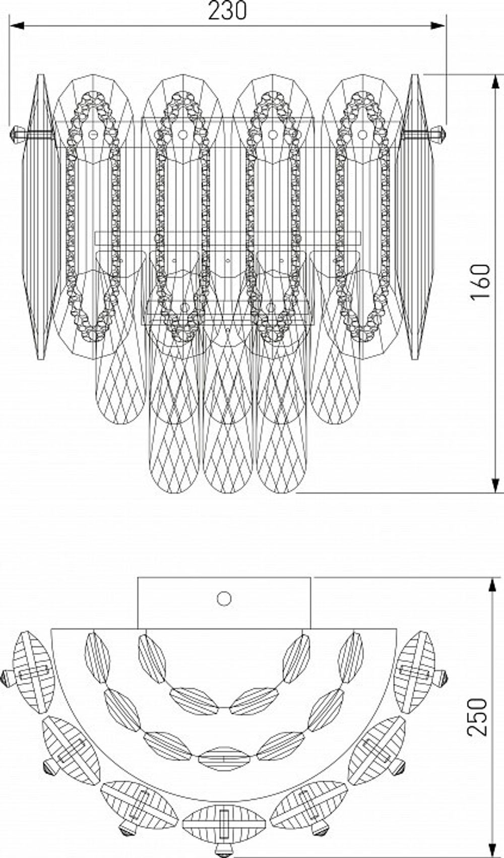 Накладной светильник Bogate's Chaleur 422/1