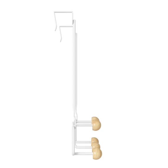 Вешалка для одежды подвесная estique, белая/натуральное дерево