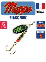 Блесна для рыбалки вращающаяся BLACK FURY 3 Gold