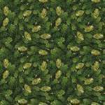 Бумага упаковочная 50х70 см «Веточки хвои» (1 лист)