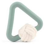 Игрушка для собак из термопластичного эластомера "Треугольник с плетеным мячом", 120мм, Triol