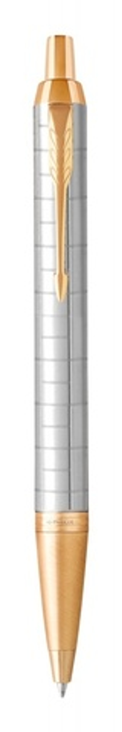 Подарочный набор: Шариковая ручка Parker IM Premium K318 Pearl GT и Ежедневник недатированный белый