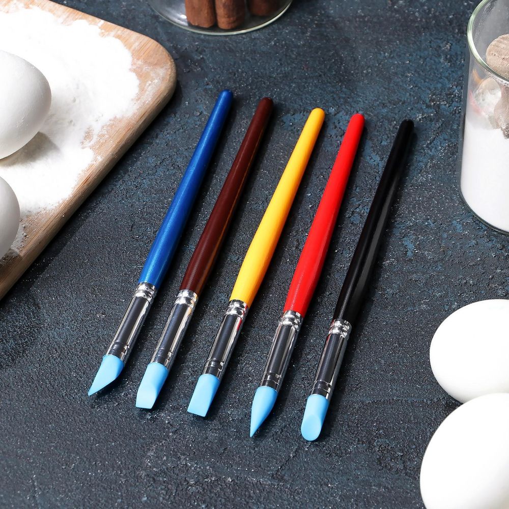 Набор кисточек для декорирования «Агат», 5 шт.