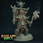 Grand Alliance Destruction Orruk Warclans standard bearer миниатюра для dnd, днд, pathfinder, фентези, Настольная игра, НРИ, Варгейм, РПГ