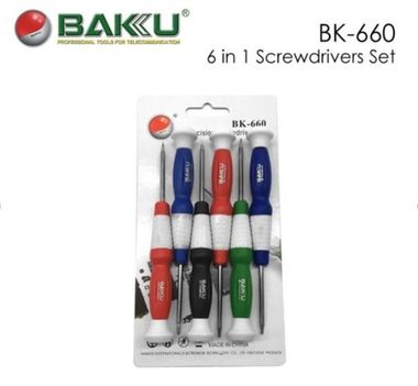 BAKU BK660A 6 in1 Screwdrivers Set MOQ:20