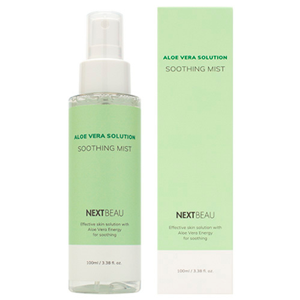 Успокаивающий мист с экстрактом Алоэ Вера Nextbeau Aloe Vera Solution Soothing Mist 100мл