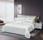 Постельное белье из страйп-сатина Ritz | White