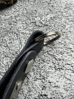 Брелок кожаный на ключи с гравировкой