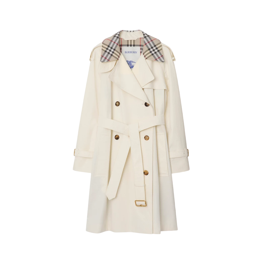 Тренч Castleford средней длины с клетчатым воротником и подкладкой Burberry Check