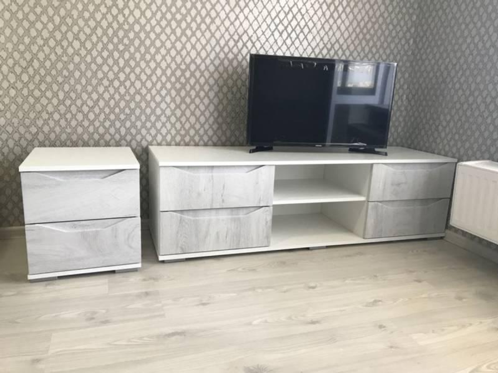 Тумба ТВ -1 Сорренто Белый/Рамбла