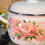Кастрюля 3,5л "Букет пионов"