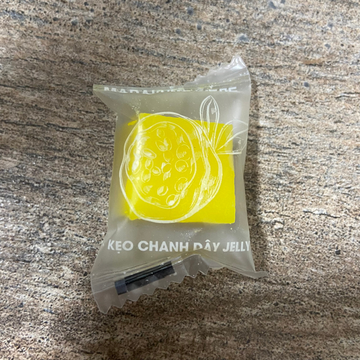 Конфета Маракуйя Настоящая кубики Jes's Dried Fruit Passion fruit Jelly 7-8 г / 1 шт