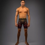 Компрессионные Шорты Venum Quetzal Fury Vale Tudo black/fury red/tangerine