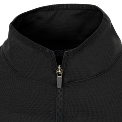 Мужская теннисная кофта Lacoste Men's SPORT Stretch Zippered Collar Sweatshirt - black