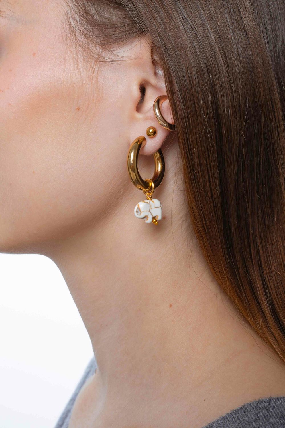 Подвеска из камня Слон 11 мм