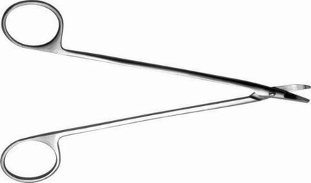 ТМ- Н-39 Ножницы сосудистые вертик. изогнут. по радиусу, 158 мм (НОВОЕ ИСПОЛНЕНИЕ)