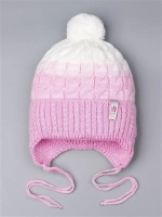Шапка для девочки осенняя с завязками