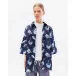 Рубашка БИЧ Голуби синяя