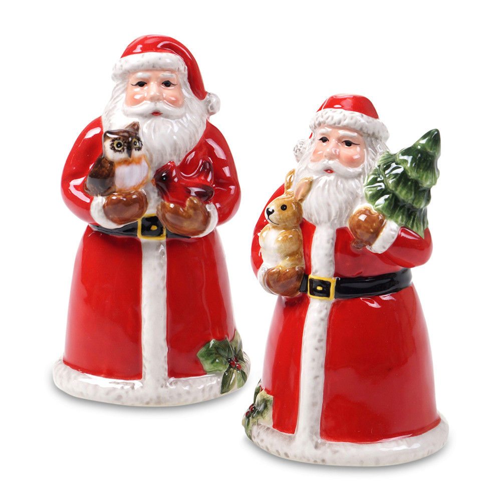 Набор для соли и перца 3D 10см Certified Int. Магия Рождества Санта