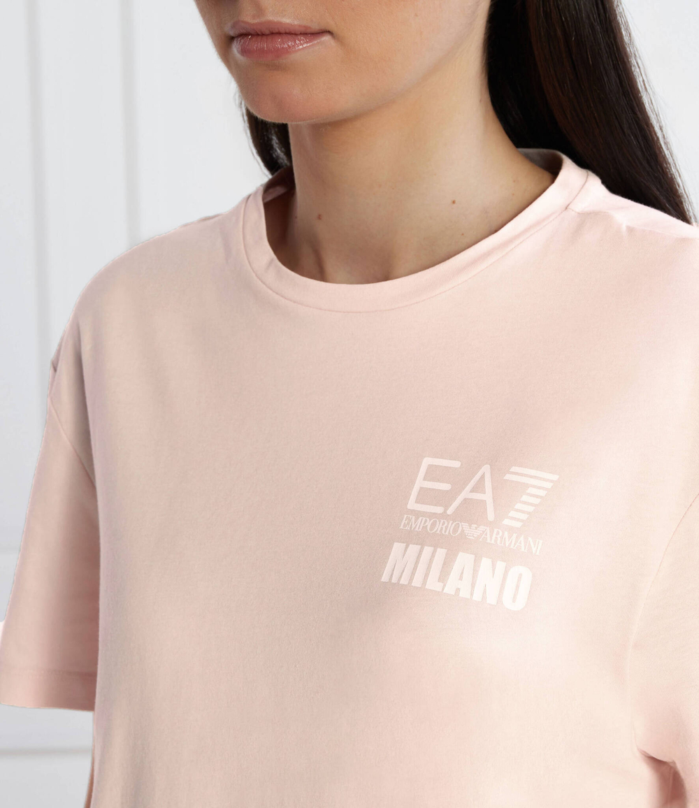Футболка EA7 - пудро-розовый(3DTT42 TJTYZ)