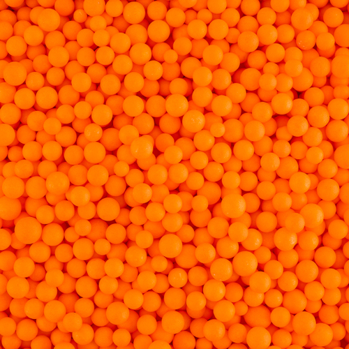 Шарики пенопласт Цветной микс Оранжевый 6-8 мм ВВ