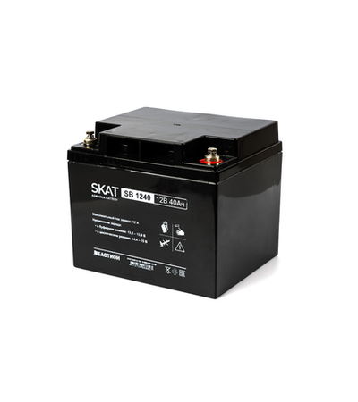 (2538) Бастион SKAT SB 1240 АКБ СК 12В/40 Ач/T7-M7/Срок службы 6 лет/1,5 л.г