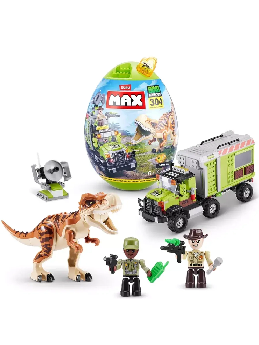 Конструктор Zuru Max Build More Dino Adventure T-Rex Attack